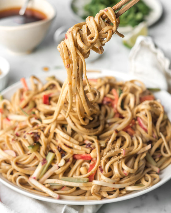 cold peanut sesame noodles