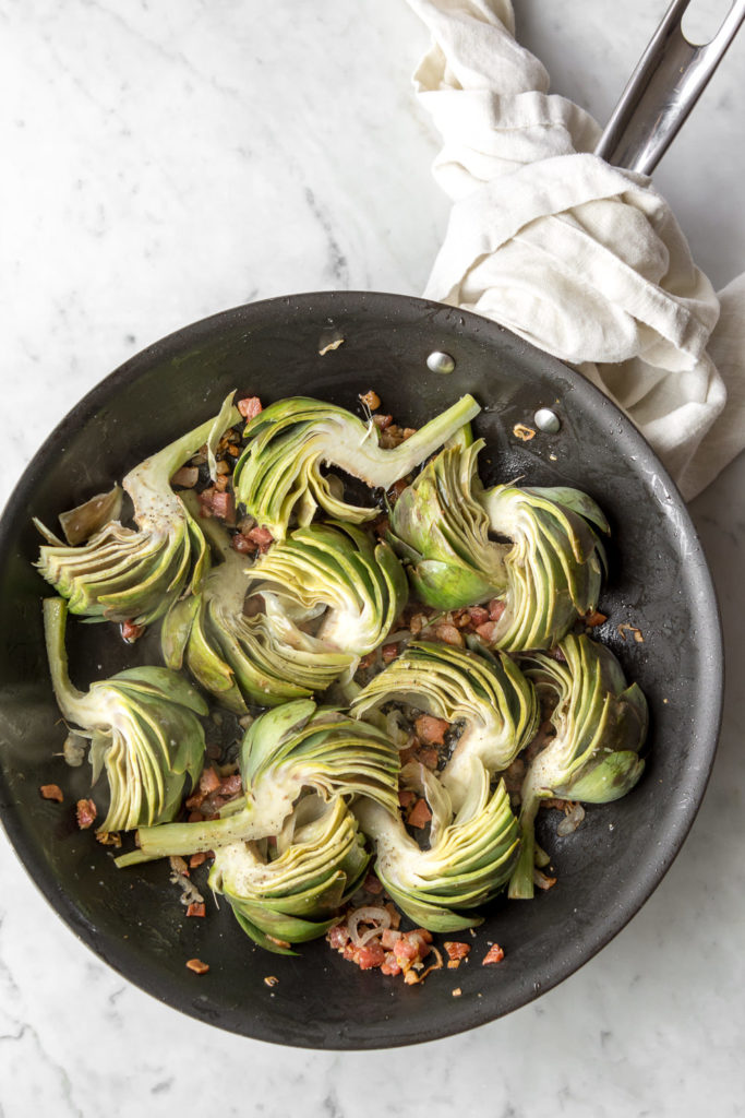 cooking artichoke wedges