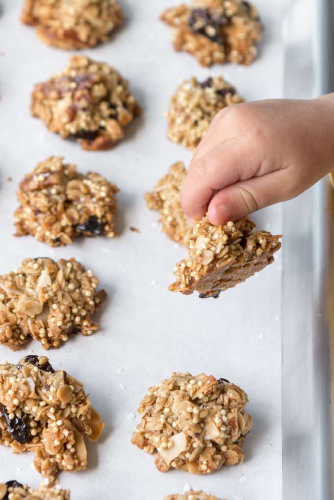 homemade granola clusters with olive oil