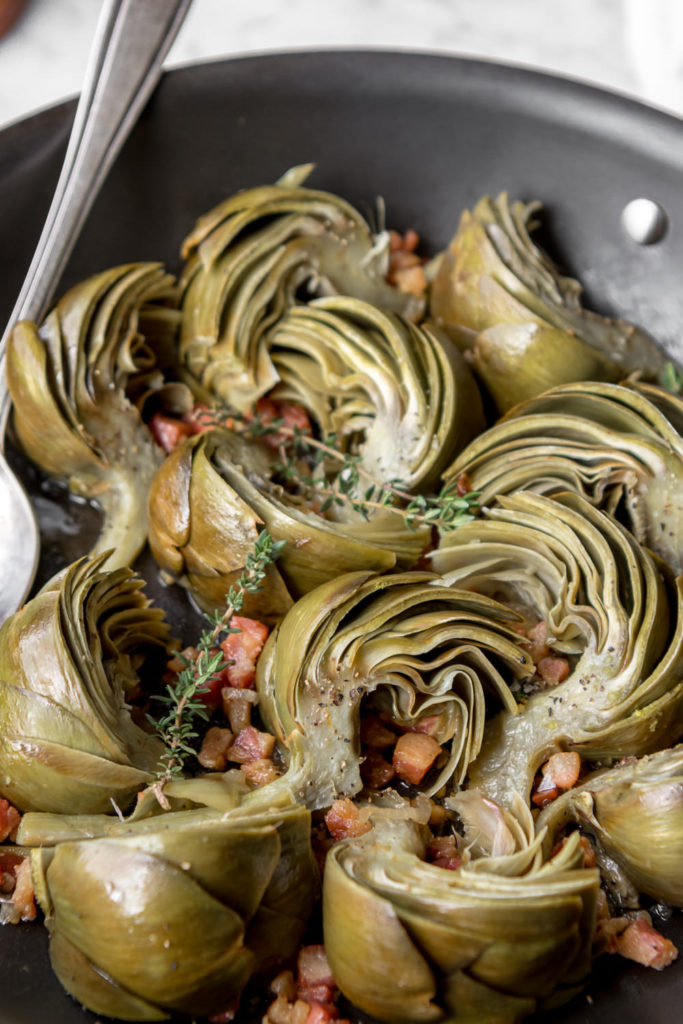 how to braise artichokes