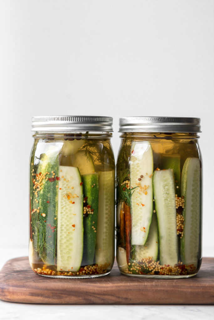 spicy refrigerator pickles | With Spice