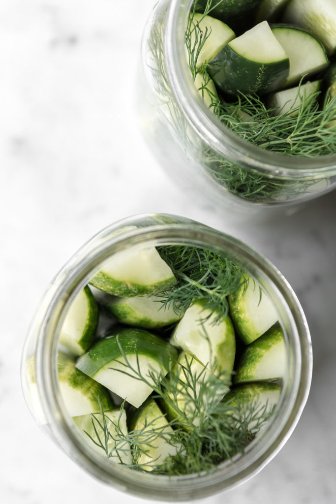 spicy pickled cucumbers