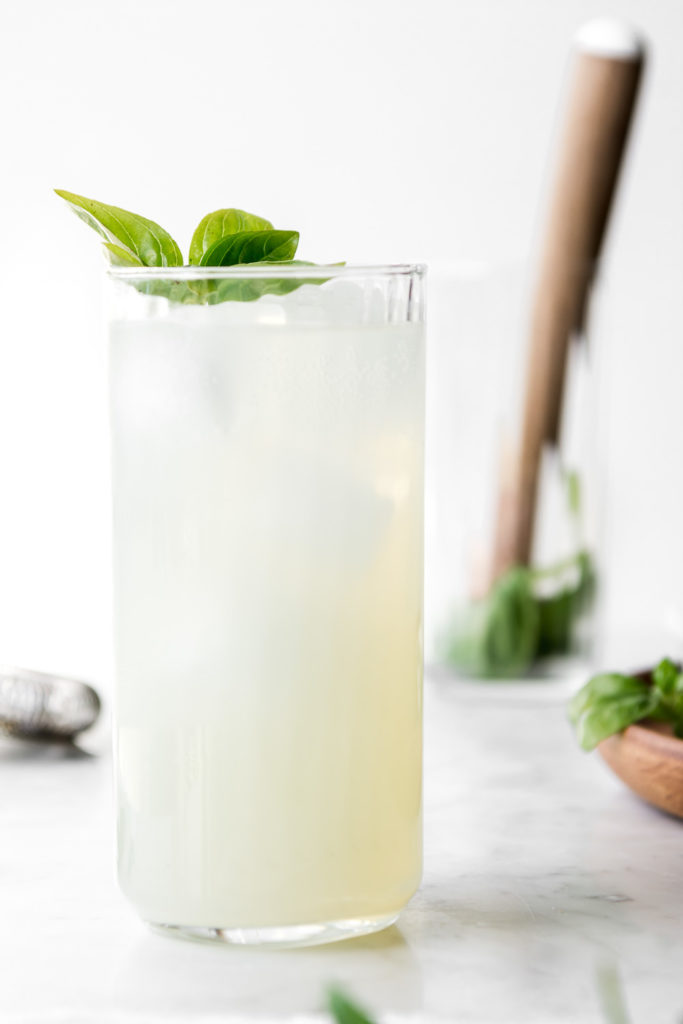 coconut mojito with basil