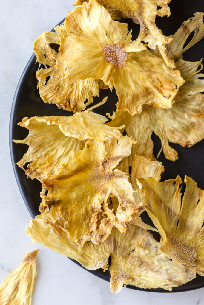 dried pineapple flower cocktail garnishes