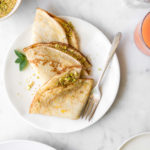 basic crepes with cinnamon sugar filling