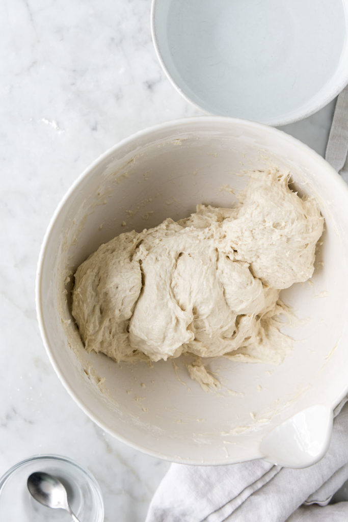 pincer method to mix yeast into dough