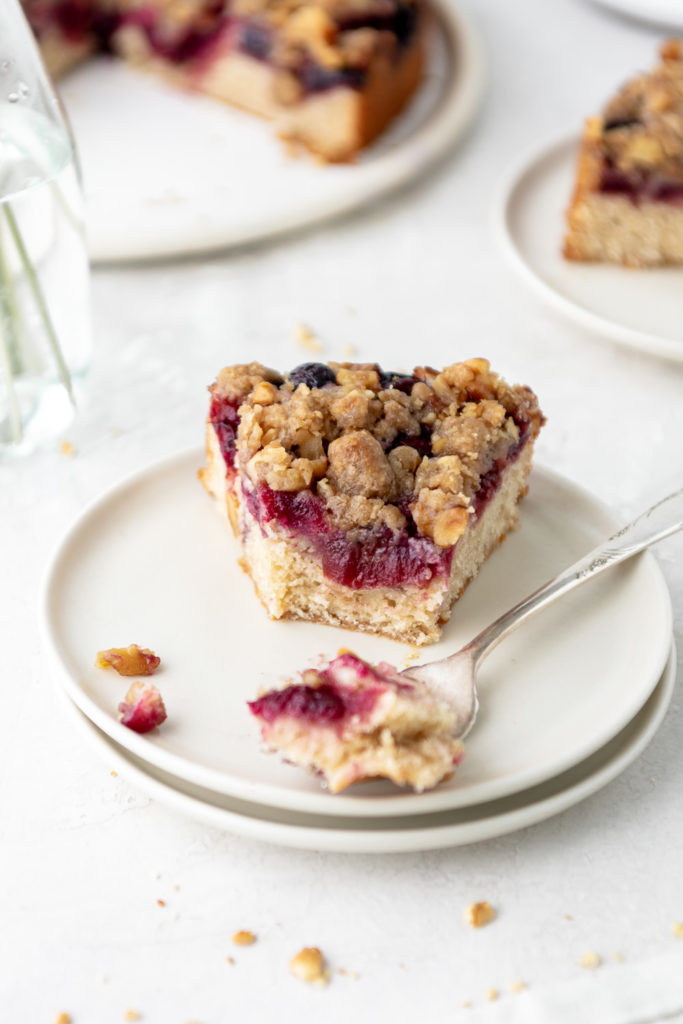 cherry rye buckle with walnut streusel recipe