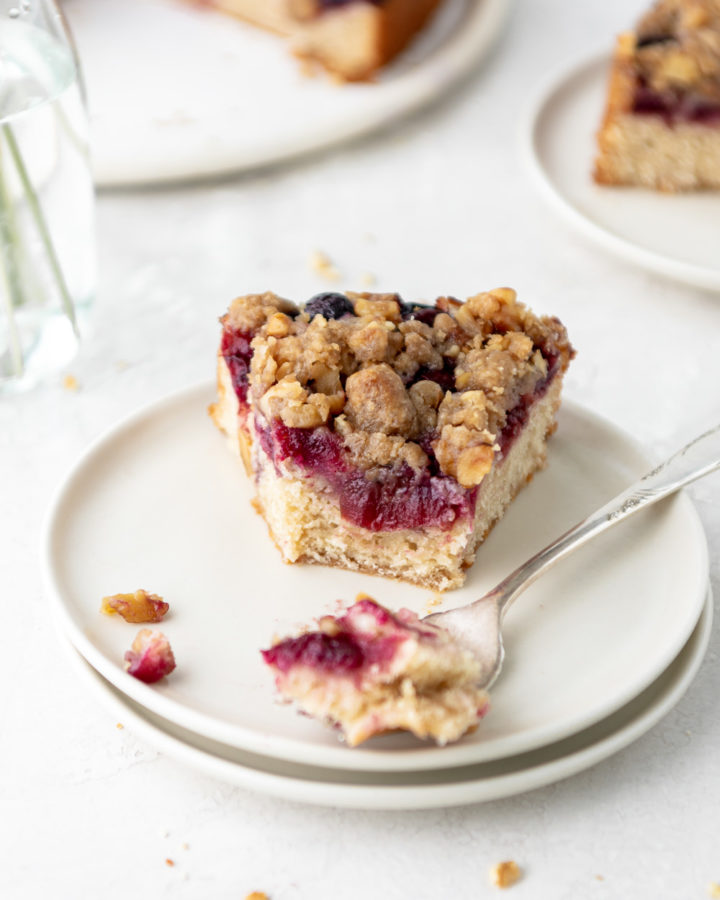 cherry rye buckle with walnut streusel recipe