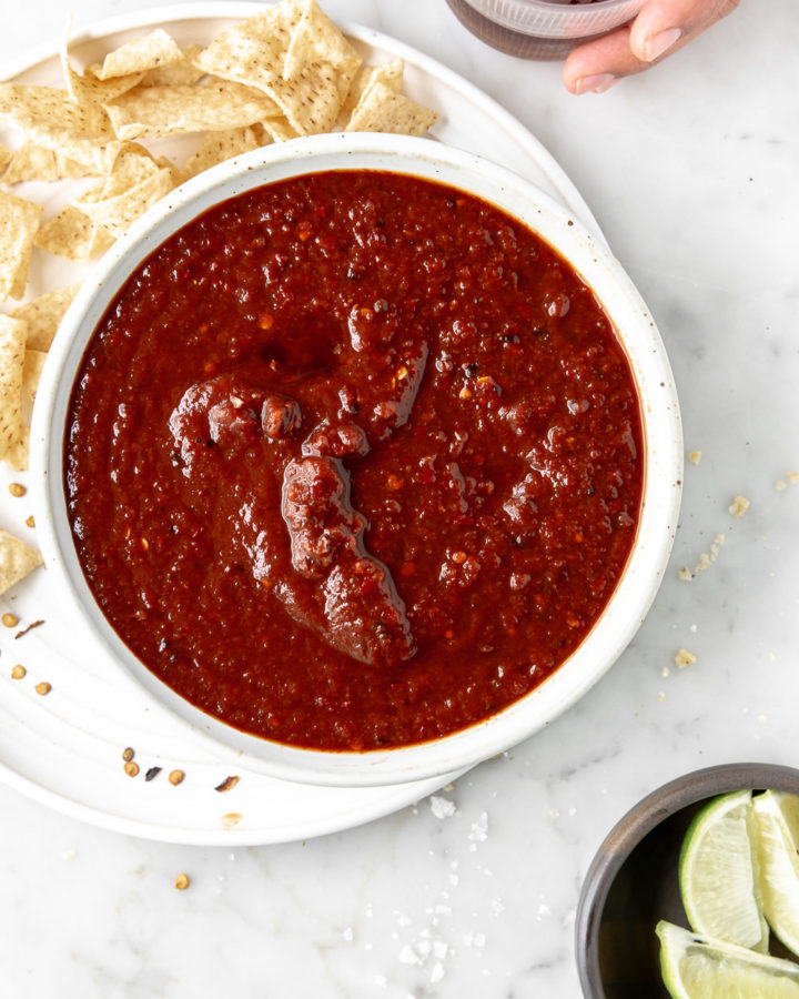 dried chile salsa recipe