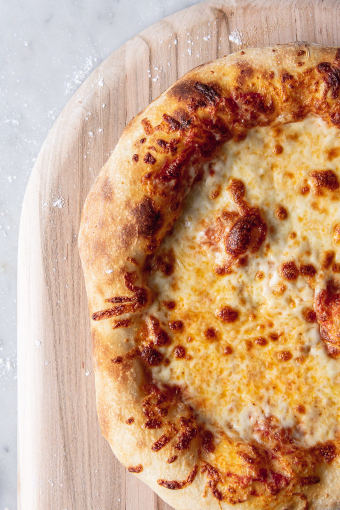 chewy, crispy artisan pizza dough recipe