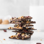 dark chocolate bark with