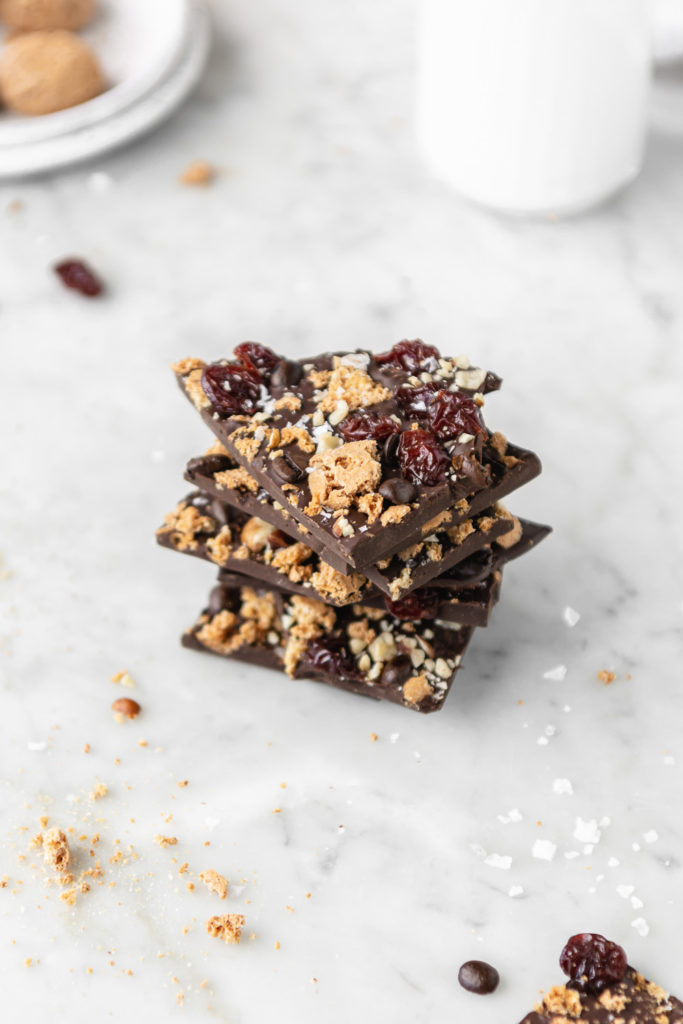 espresso beans, hazelnuts, dried cherries, amaretti cookies