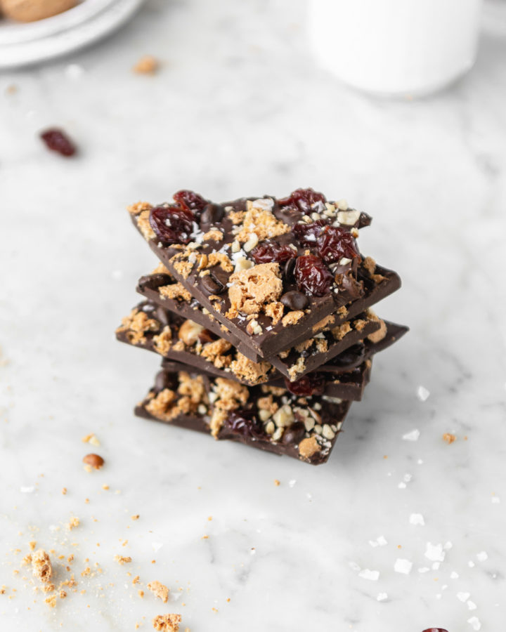 espresso beans, hazelnuts, dried cherries, amaretti cookies