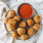 truffle arancini with marinara sauce