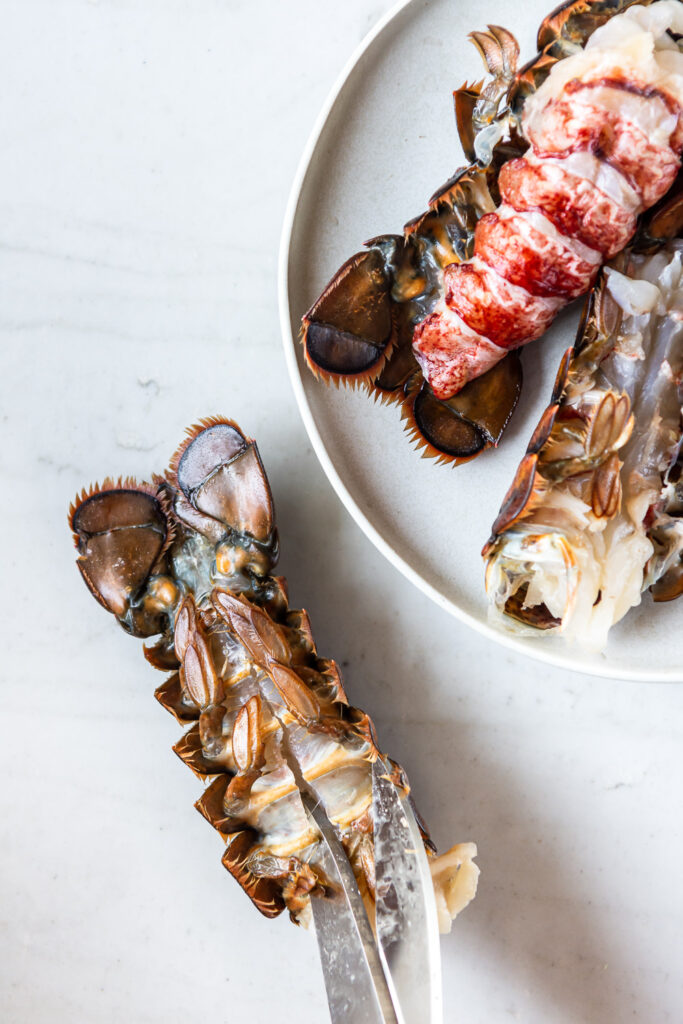 how to prep a lobster tail