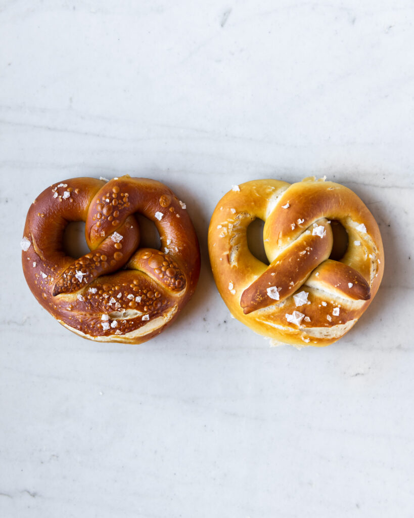 lye pretzels vs baking soda pretzels