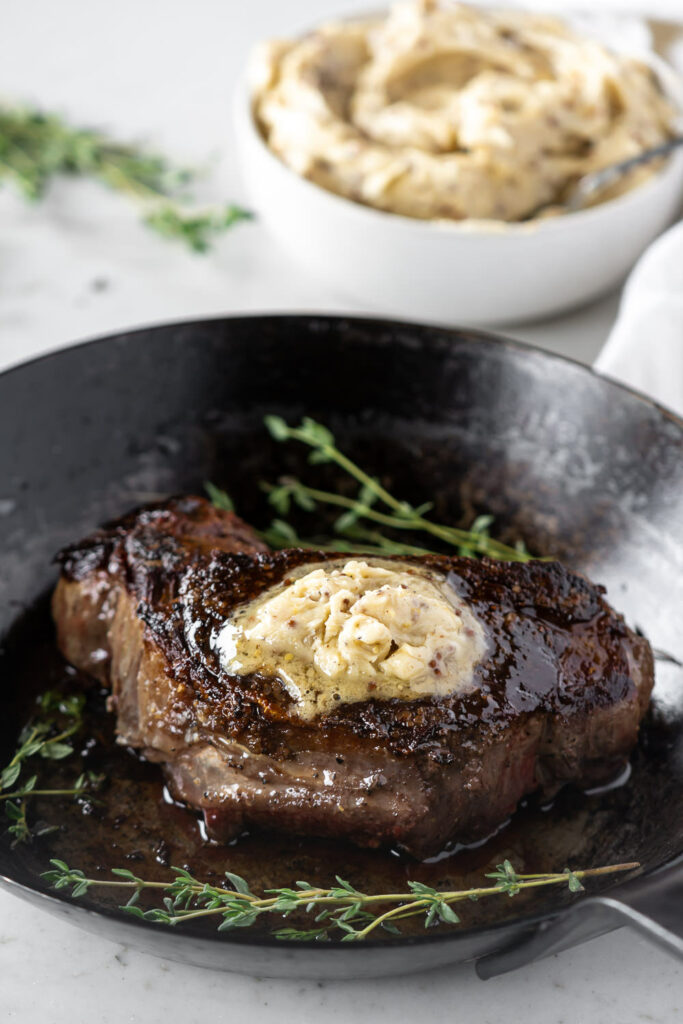 mustard butter on steak