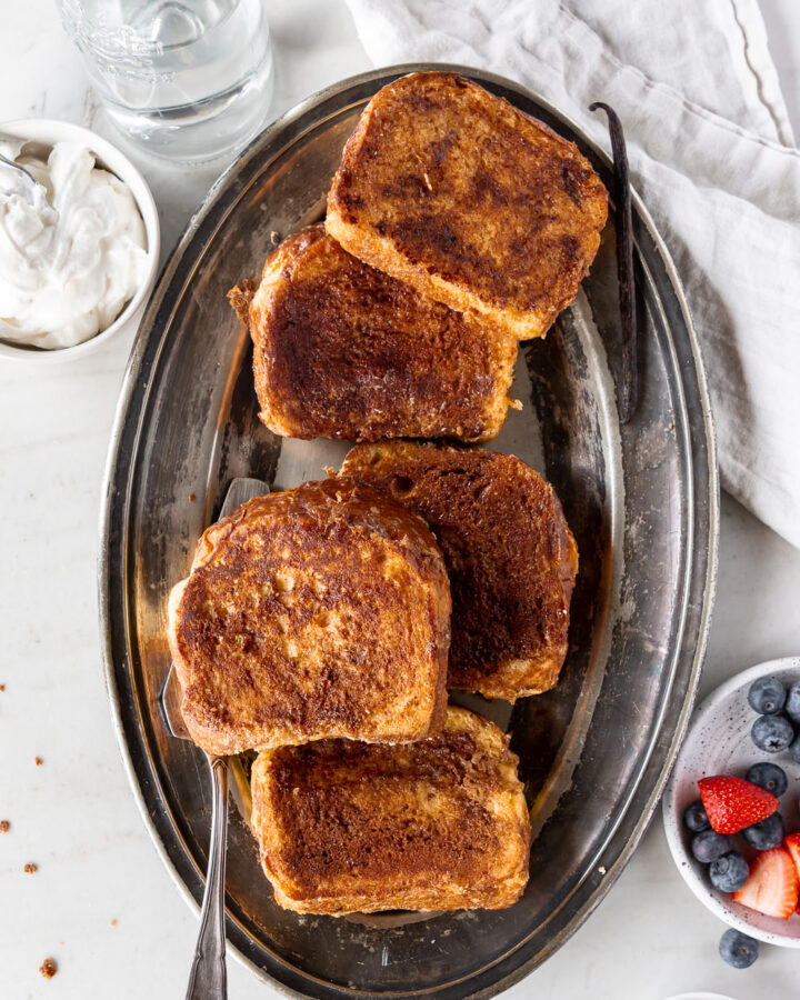 thick cinnamon brioche french toast