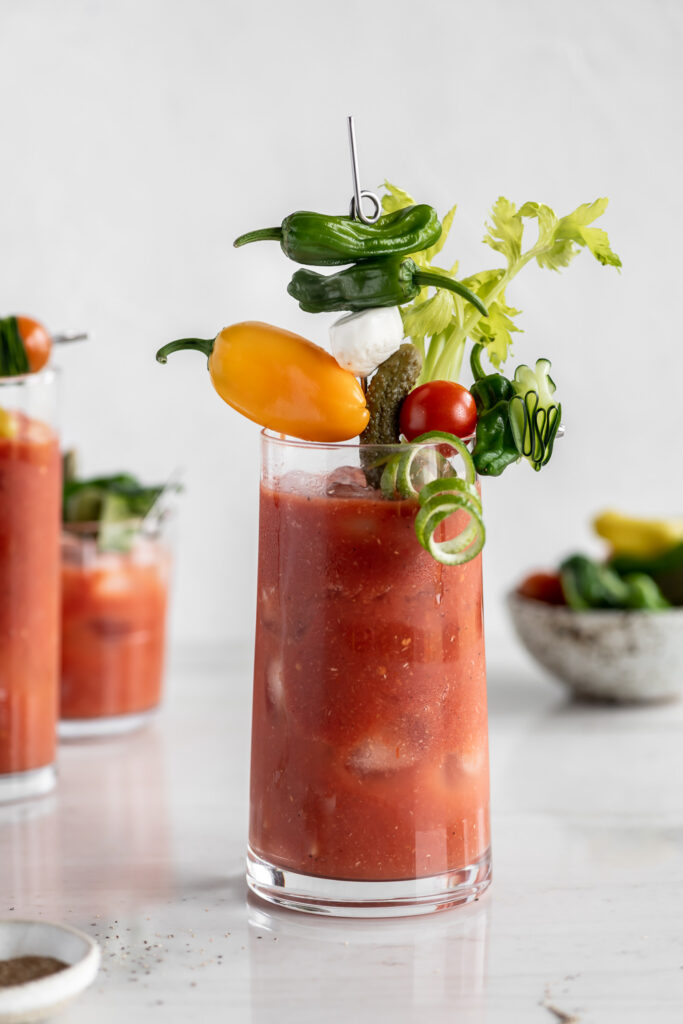 hot and spicy homemade bloody mary mix