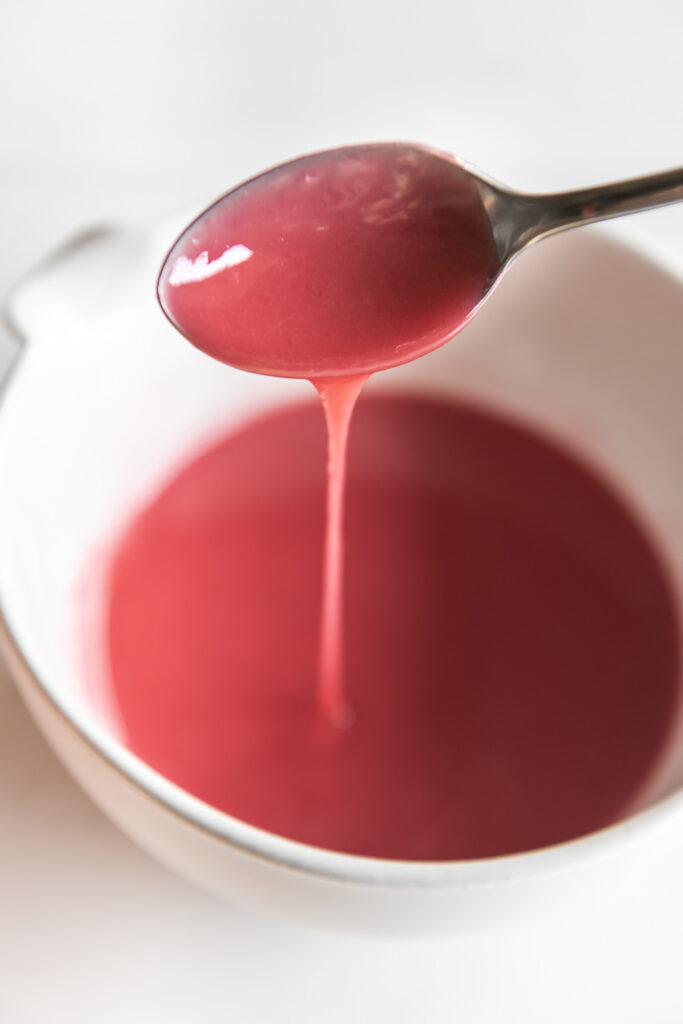 how to make raspberry glaze