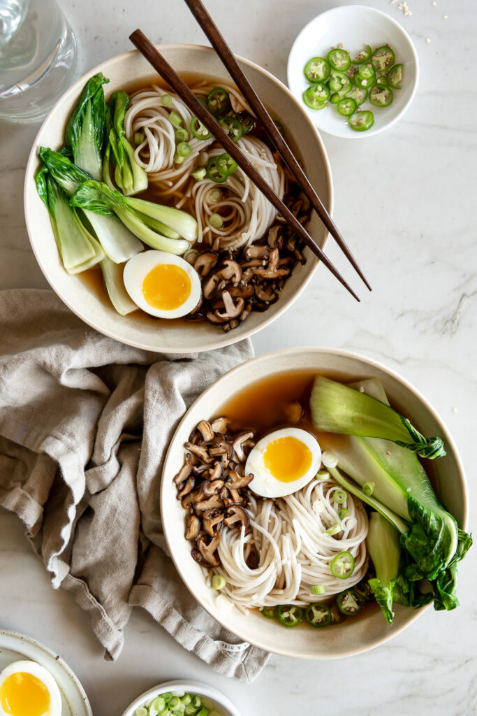 spicy miso udon soup