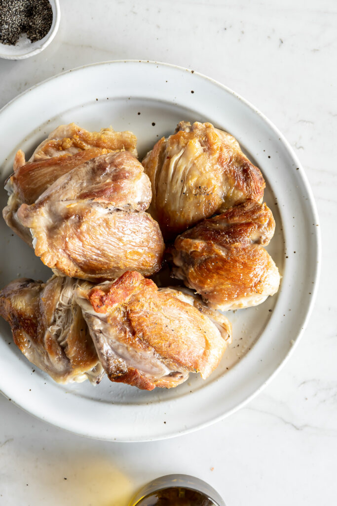 braised chicken thighs