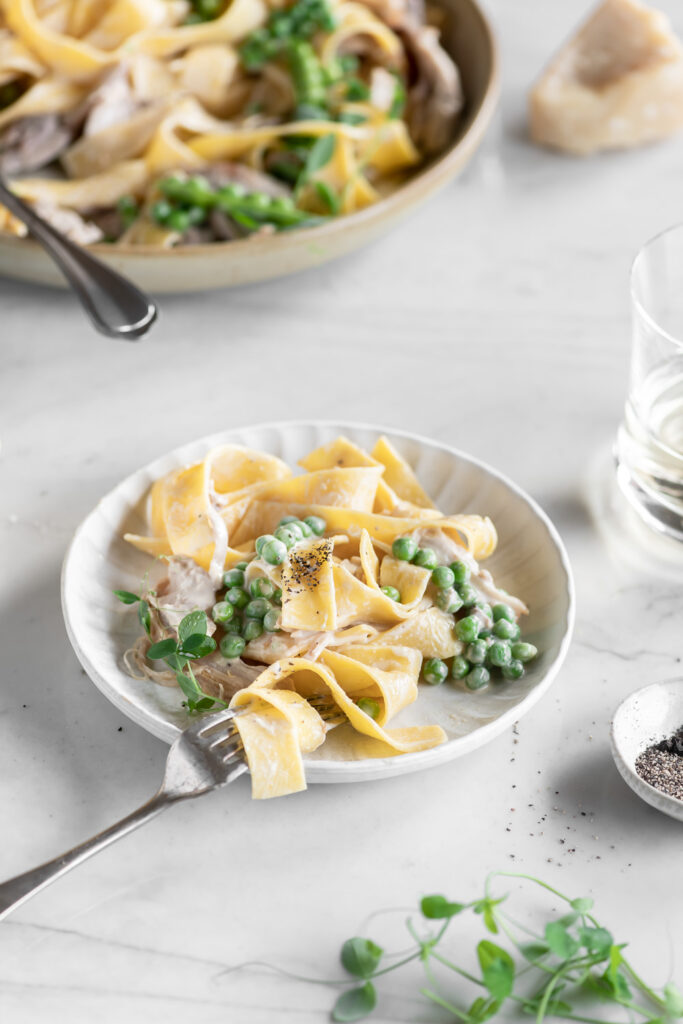 chicken pappardelle with lemon cream sauce