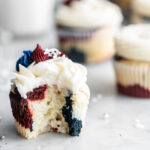 fourth of july cupcakes with vanilla buttercream