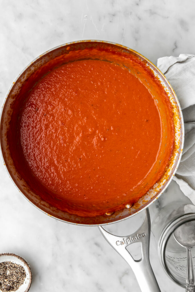 blended homemade pizza sauce recipe