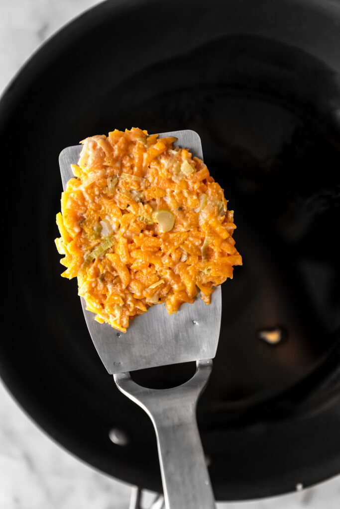 how to shape butternut squash patties