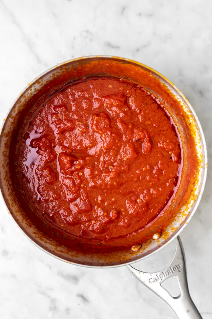 pizza sauce with tomato paste