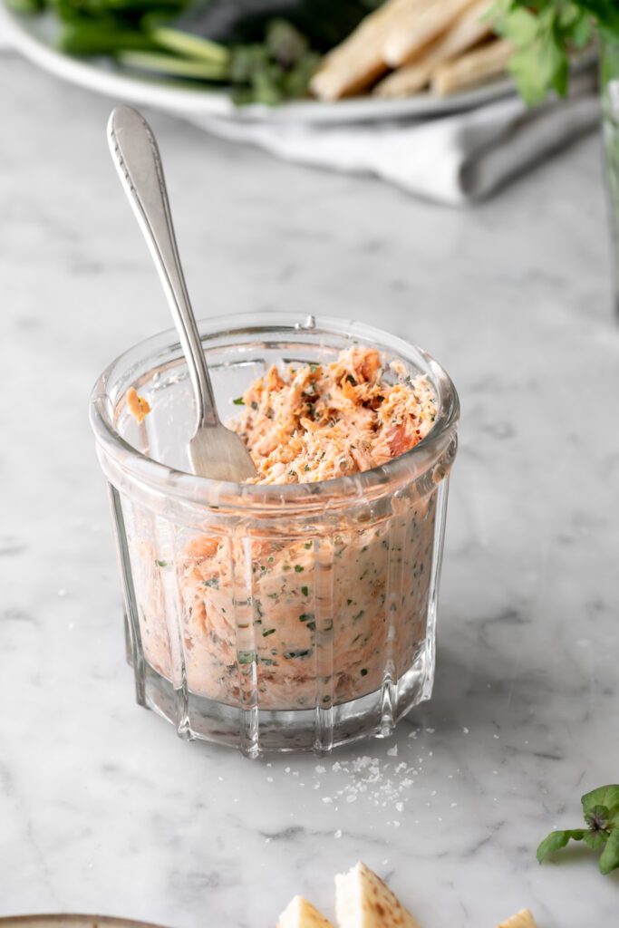 salmon rillettes with herbs and lemon