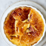 pumpkin creme brulee with crunchy sugar