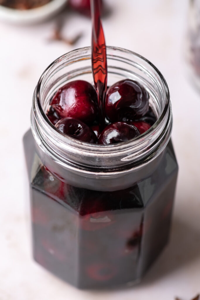 how to make brandied cherries