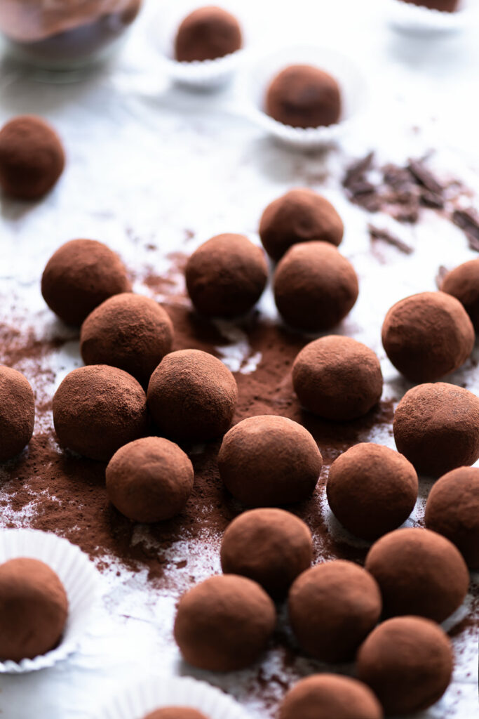 dark chocolate truffles