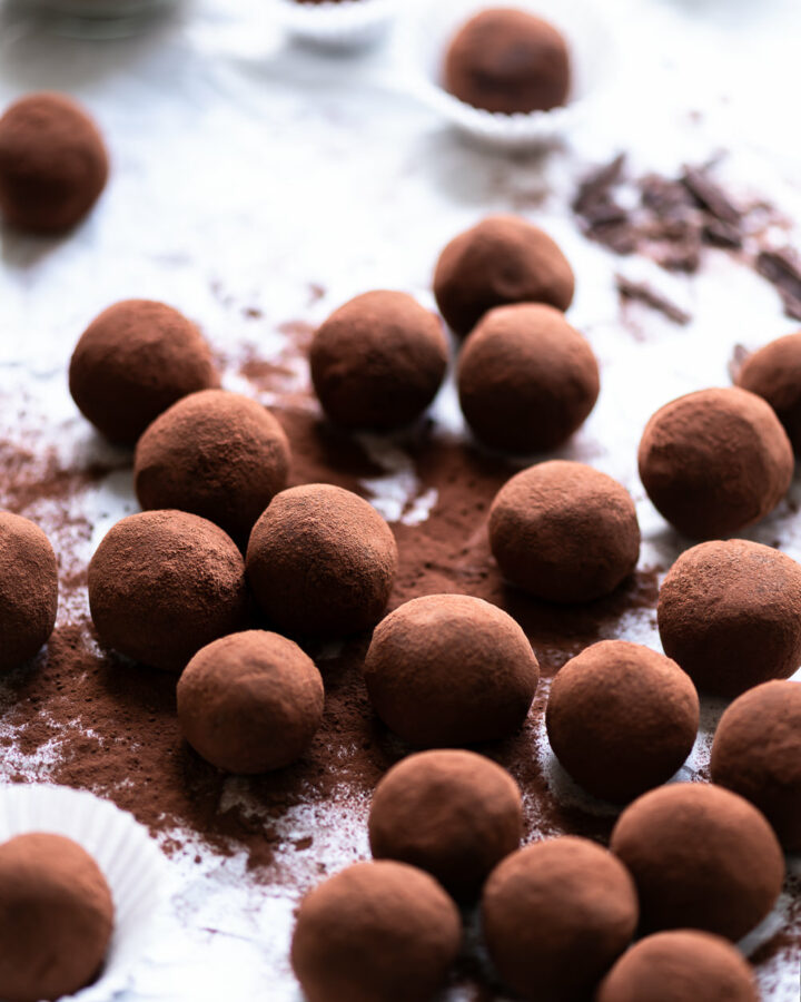 dark chocolate truffles