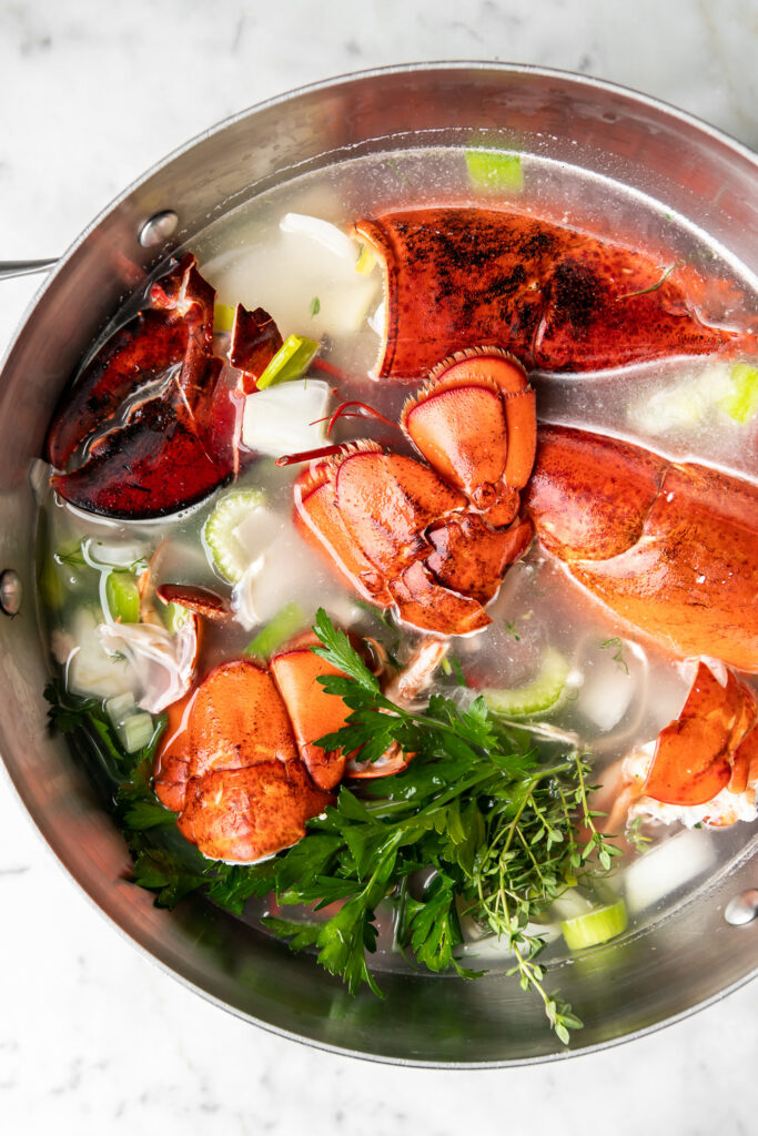 Homemade Lobster Stock - Earth, Food, and Fire