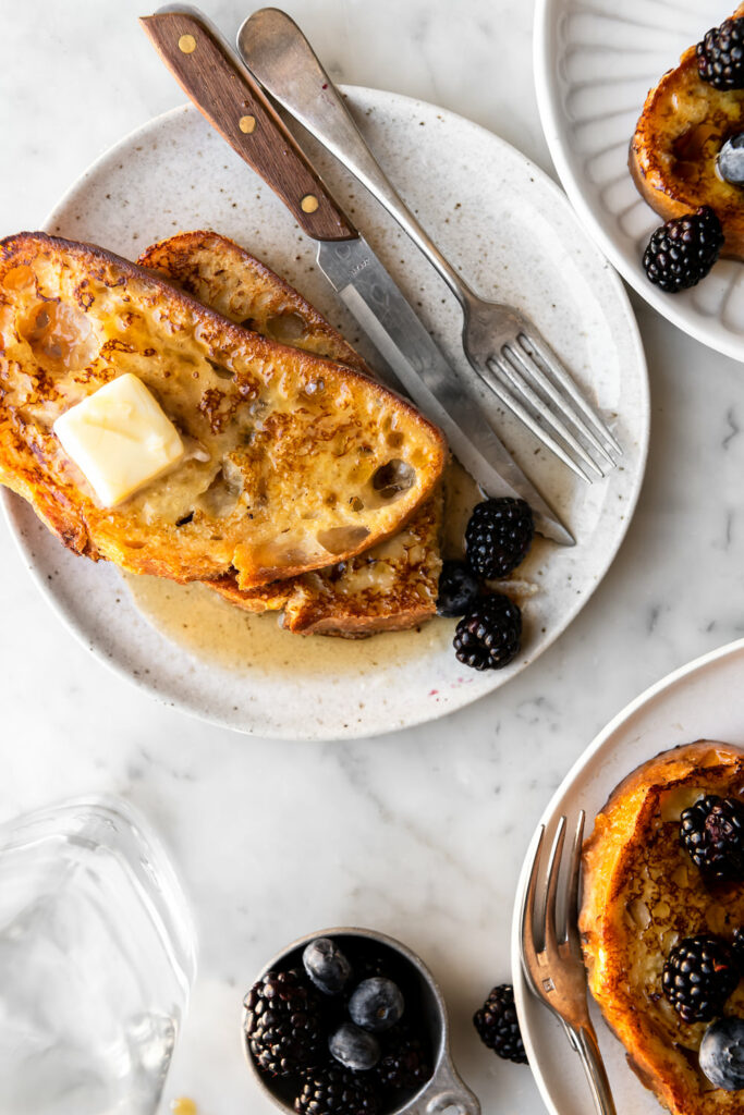 sourdough french toast with brown sugar
