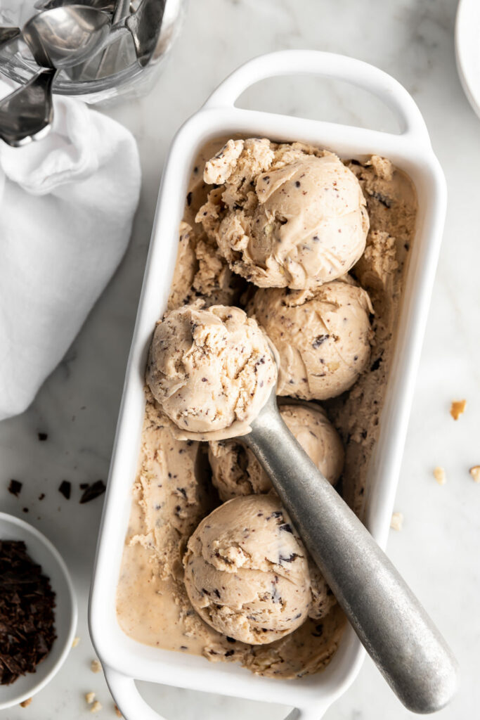 homemade black walnut ice cream