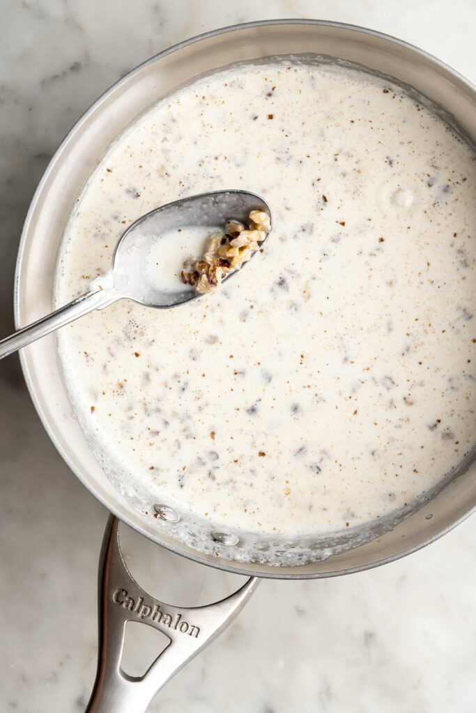 infusing cream with black walnuts