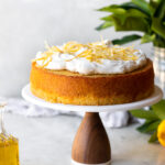 lemon olive oil cake with candied lemon zest