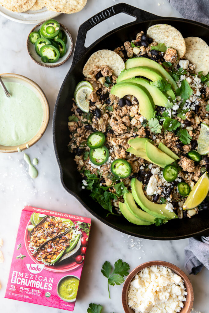 spicy mexican skillet with hodo tofu