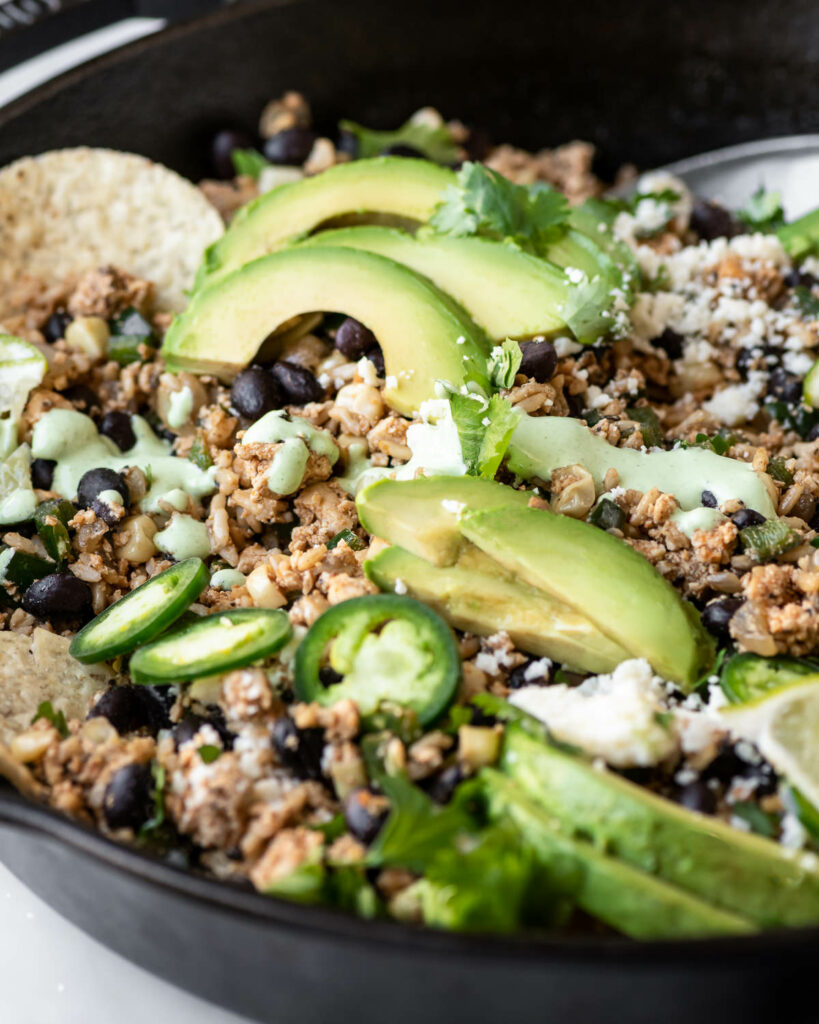 vegetarian mexican skillet casserole