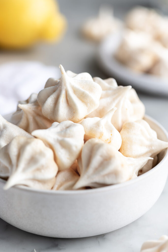 homemade lemon meringue cookies