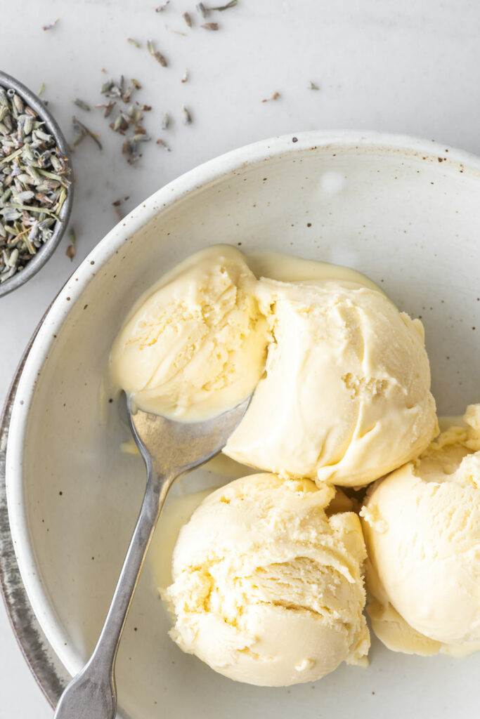 how to make homemade lavender ice cream