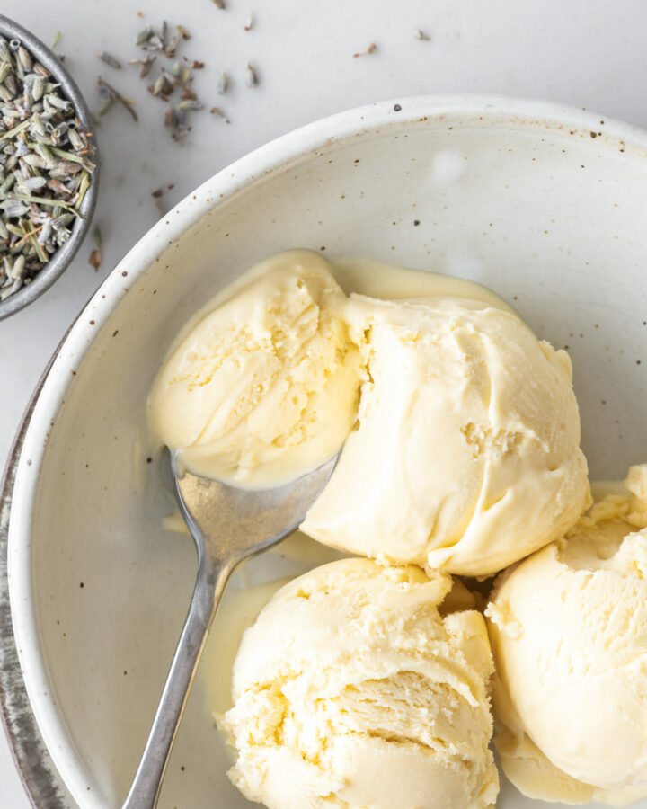 how to make homemade lavender ice cream