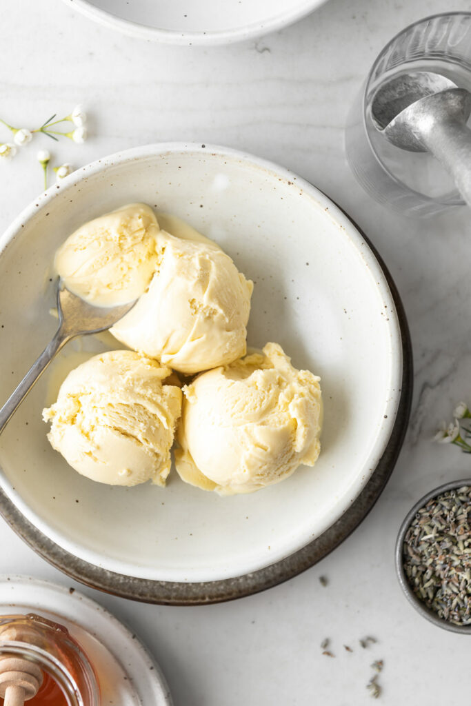 lavender honey ice cream