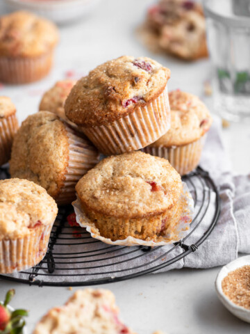 fresh strawberry muffins