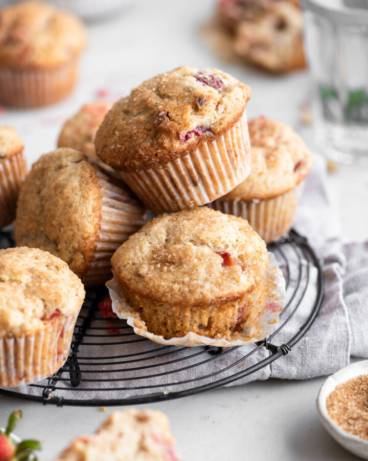 fresh strawberry muffins