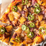 hawaiian pizza recipe with caramelized pineapple, prosciutto and bacon